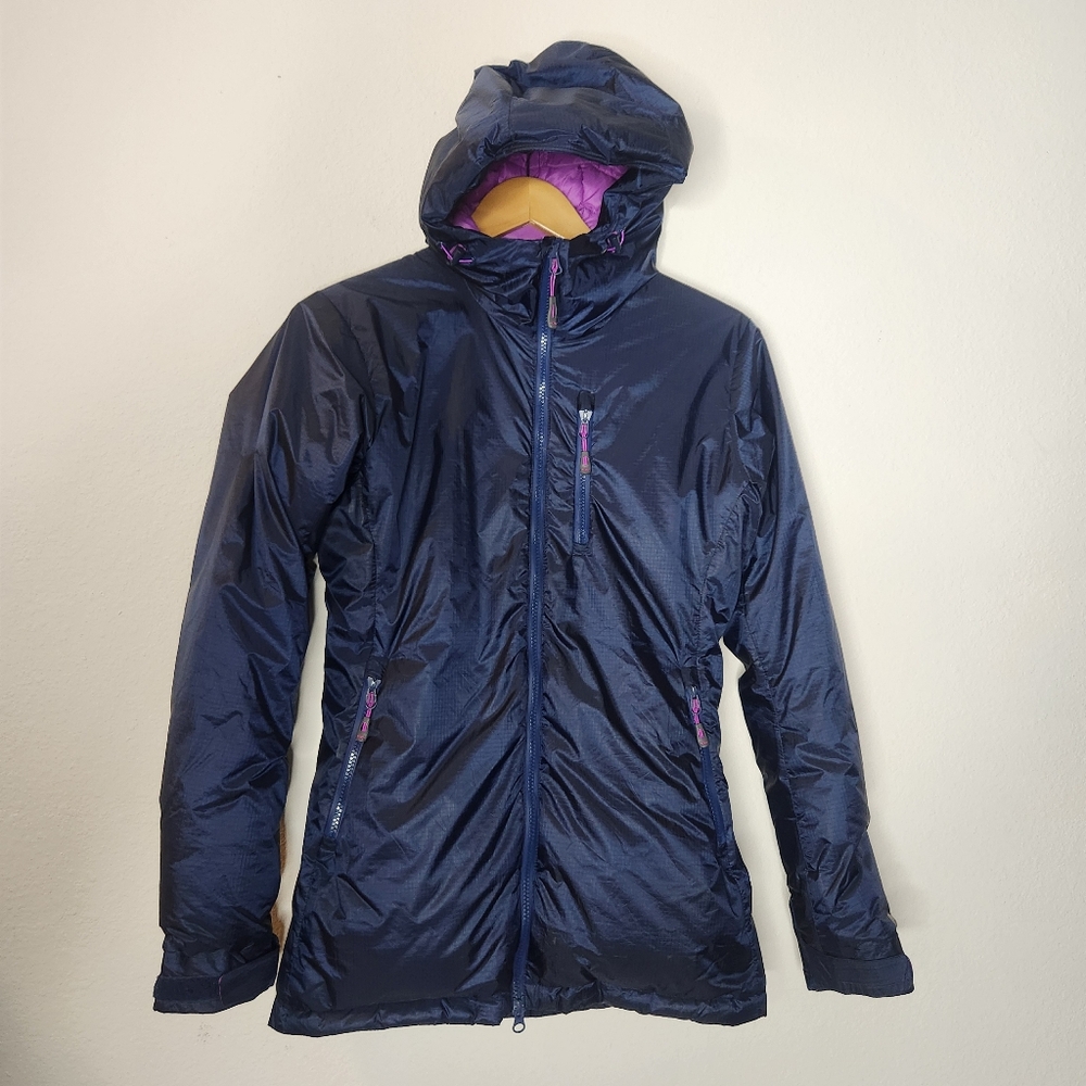 Outdoor Research Jacket Womens XS Blue Down Insulated Puffer Parka